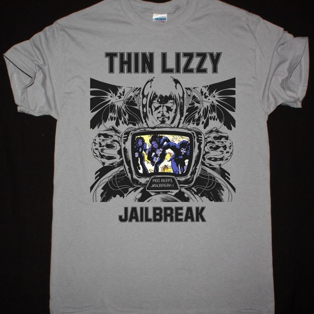 Thin Lizzy Jailbreak New Light Grey T-Shirt
